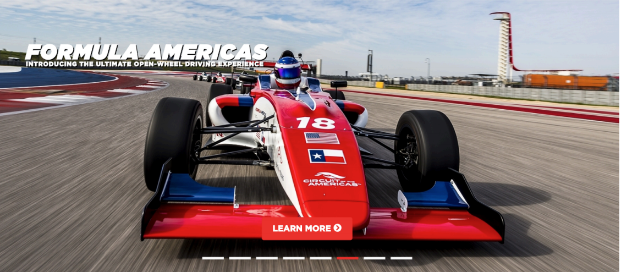An advertisement for the Formula Americas series.