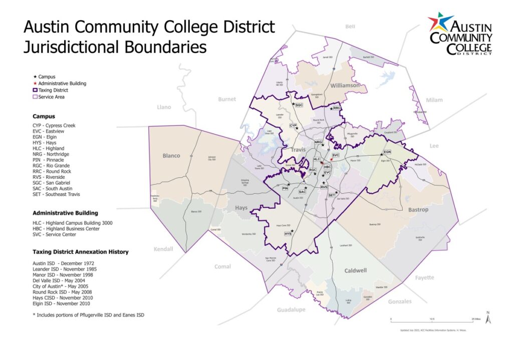 Map of ACC service area