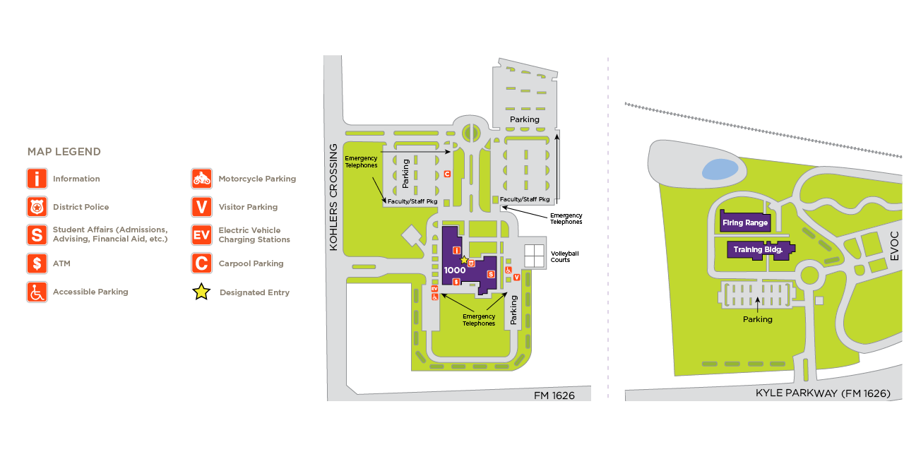 An interactive map of Hays Campus.