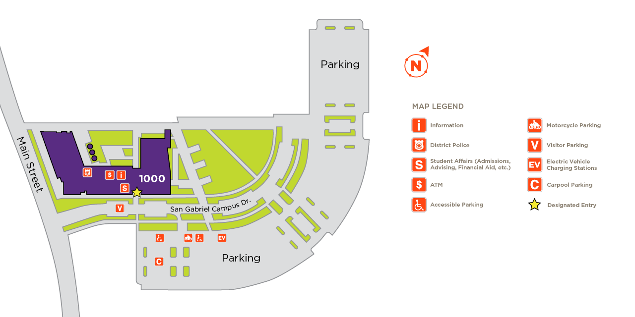 An interactive map of ACC San Gabriel campus.