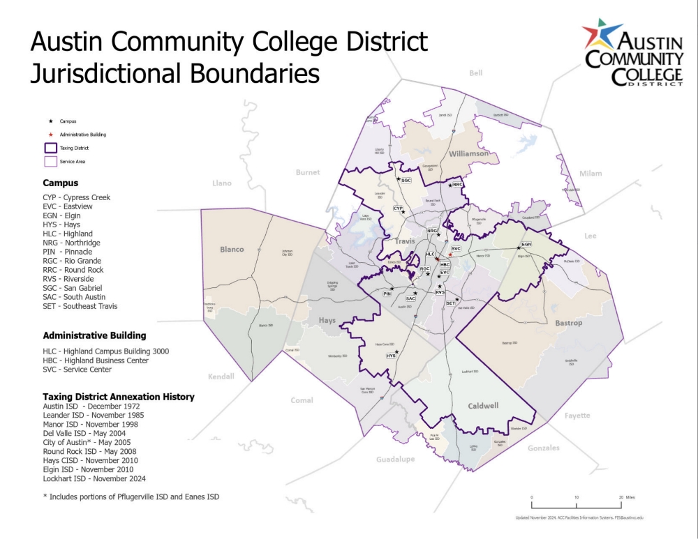 ACC District Service Map